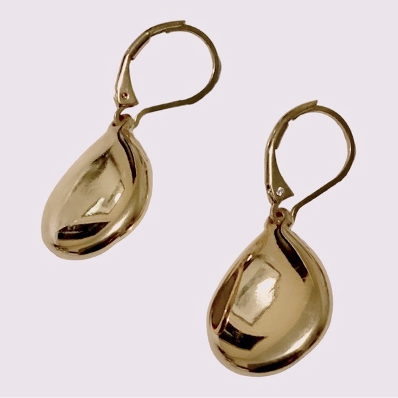 Dillard’s Leopard Accent Faux Stone Gold Tone Dangle Earrings 925 Post - Picture 4 of 7